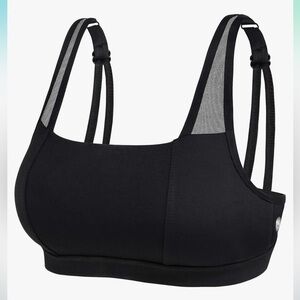 Sports bra by size M in midnight Black high impact